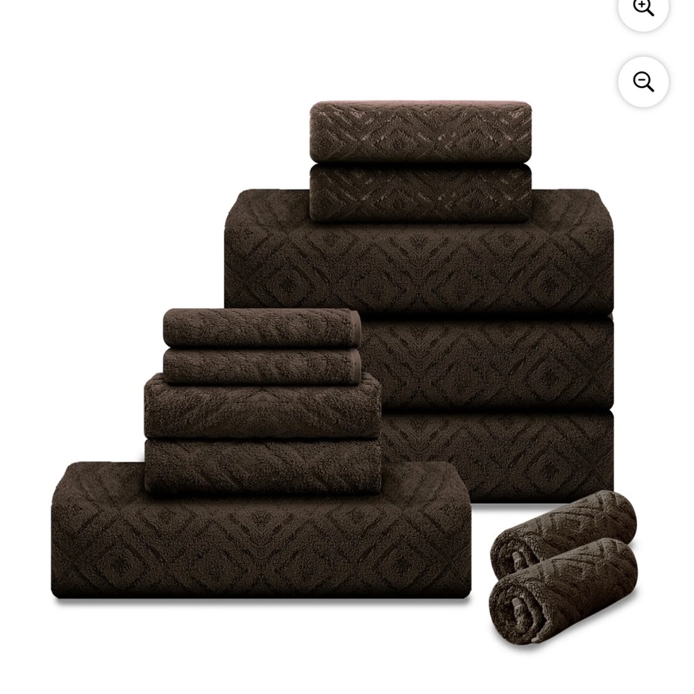 12 piece family towels set for bathroom